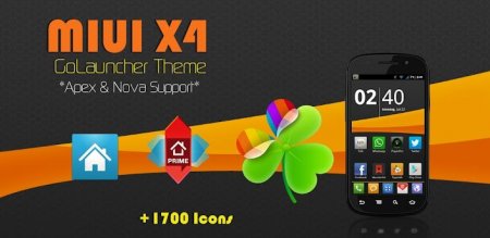 MIUI X4 Go Launcher Theme PRO 
