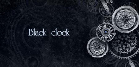 Black clock Live wallpaper v1.01