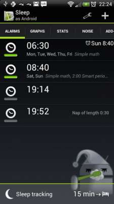 Sleep as Android - управляем пробуждением
